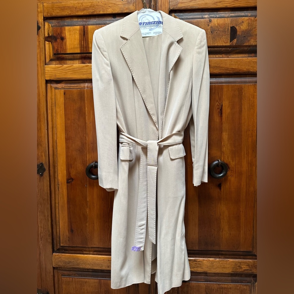 Max Mara Sheath Dress with Matching Wrap Belted Coat